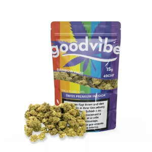 Goodvibe Rainbow Haze 15g CBD Hanfblüten Tabakersatz