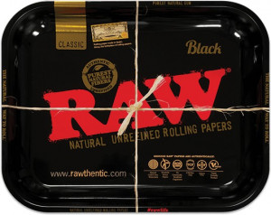 RAW Black Rolling Tray Mischpult Large