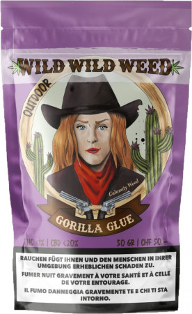Wild Wild Weed Gorilla Glue 50g CBD Hanfblüten Tabakersatz