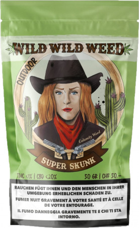 Wild Wild Weed Super Skunk 50g CBD Hanfblüten Tabakersatz