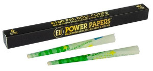 Power Papers "100 Euro" King Size Cones 110mm