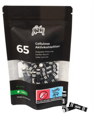 Kailar Cellulose Aktivkohlefilter Slim 5,9mm 65 Stk. schwarz