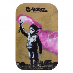 G-ROLLZ Banksy's Graffiti Torch Boy Magnet Cover Medium