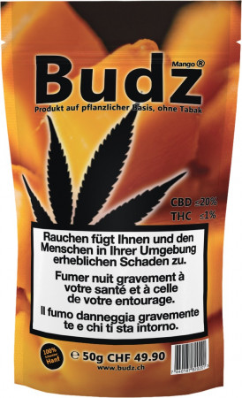 Budz Mango 50g CBD Hanfblüten Tabakersatz