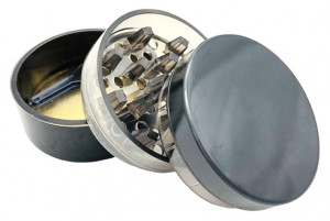Black Plastic Grinder 3-tlg Ø54mm