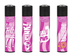 Clipper Feuerzeug Pink Power