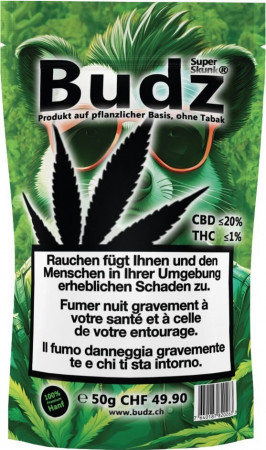 Budz Super Skunk 50g CBD Hanfblüten Tabakersatz