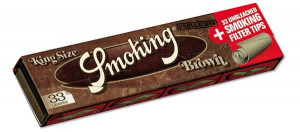 Smoking Brown Unbleached King Size Papers & Filter