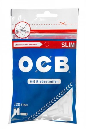 Zigarettenfilter OCB Slim 6mm mit Klebestreifen