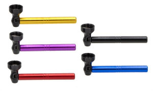 Aluminiumpfeife Colours mit Sieb 85mm
