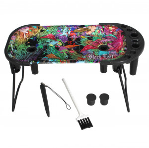 Black Leaf Rolling Console MAGIC MUSHROOMS