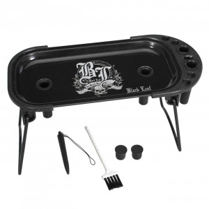 Black Leaf Rolling Console In Weed We Trust