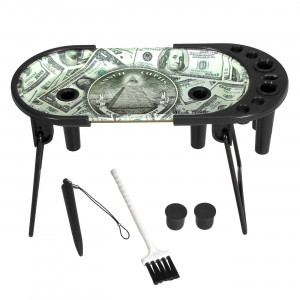 Black Leaf Rolling Console Dollar