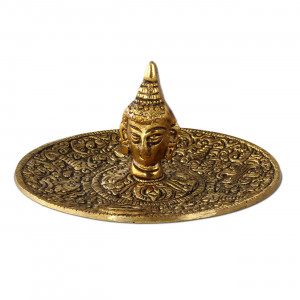 Räucherstäbchenhalter Metall Buddhakopf