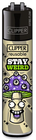 Clipper Feuerzeug Shrooms #12 Stay Weird