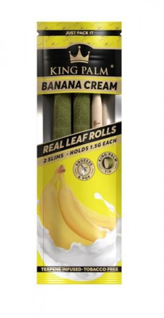 King Palm Blunts SLIM Wraps Banana Cream Terps