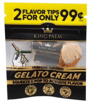 King Palm Terpene Infused 7mm Filter Gelato Cream Terpene
