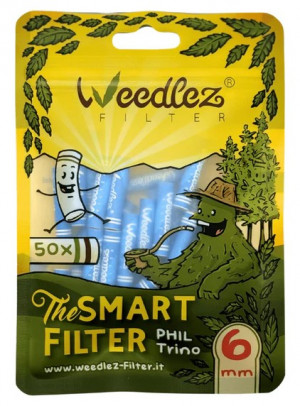 WEEDLEZ Phil Trino 6mm Zellulose + Keramik Blue 50 Stk.
