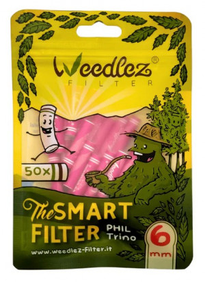 WEEDLEZ Phil Trino 6mm Zellulose + Keramik Pink 50 Stk.