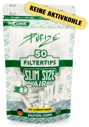 PURIZE Slim Size AIR Filter 7mm 50 Stk.
