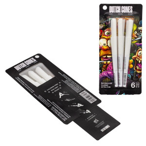 Dutch Cones 6x White 1 1/4 Pre-Rolled Cones