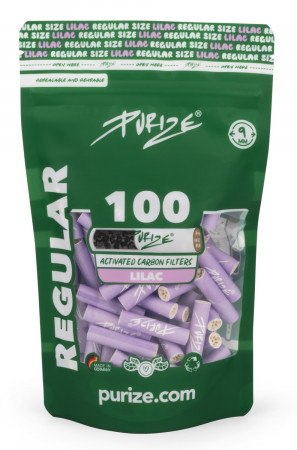 Purize Regular Aktivkohlefilter Lilac 9mm 100 Stk.