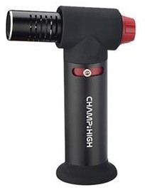 Blueflame Torch Lighter Gasbrenner 4 Flammen Schwarz