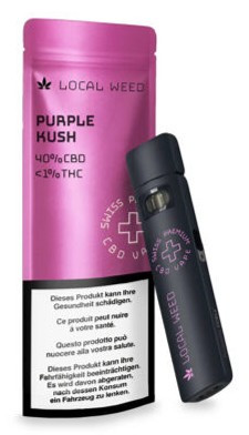 Local Weed CBD Vape Vollspektrum Purple Kush
