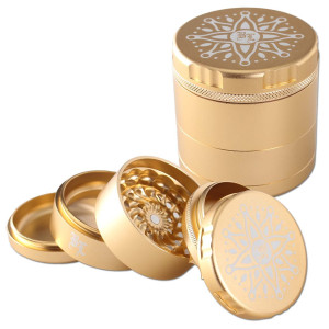 CNC-Flower-Grinder 5-tlg. 64mm Gold