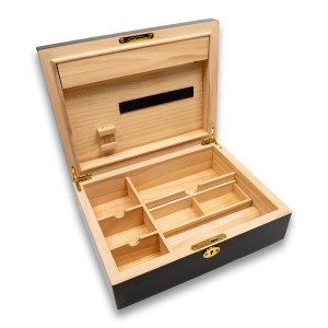 Weedor Hartholz Joint Box mit Lichtleiste