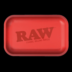 RAW Red Matte Metal Rolling Tray