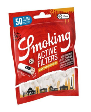 Smoking Carbon Active Aktivkohlefilter Slim 6mm 50 Stk
