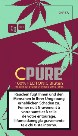 CPure Fedtonic CBD-Cannabis Tabakersatz 10g