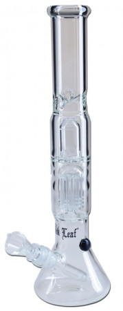 Perkolator Ice Bong Black Leaf