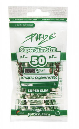 Purize Aktivkohlefilter Super Slim 5mm 50 Stk.