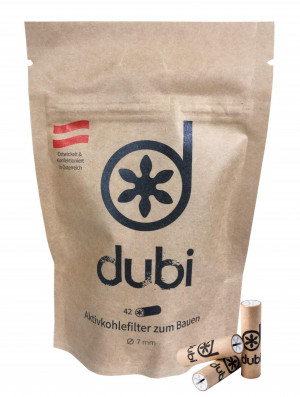 dubi Aktivkohlefilter 7mm 42 Stk.