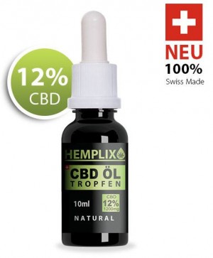 Hemplix CBD Öl Tropfen 12% 10ml Natural
