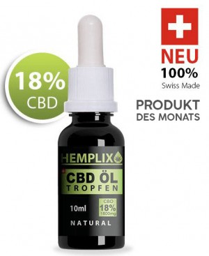 Hemplix CBD Öl Tropfen 18% 10ml Natural