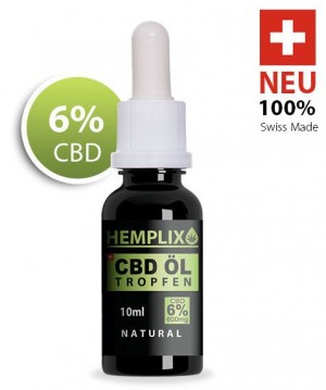 Hemplix CBD Öl Tropfen 6% 10ml Natural