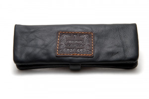 Kavatza Drehtasche Mini Glattleder schwarz