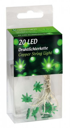 LED-Lichterkette Hanfblatt