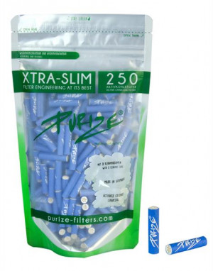 PURIZE Aktivkohlefilter XTRA Slim Blue 6mm 250 Stk.