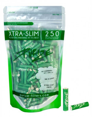 PURIZE Aktivkohlefilter XTRA Slim Green 6mm 250 Stk.