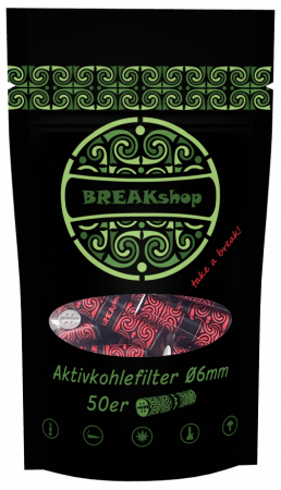 BREAKshop Aktivkohlefilter 6mm 50 Stk.