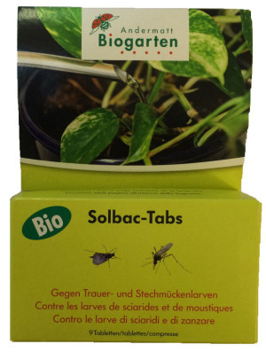 Solbac-Tabs gegen Trauermückenlarven Solbac-Tabs gegen Trauermückenlarven