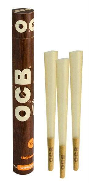 OCB Slim Unbleached Cones 3 Stk.