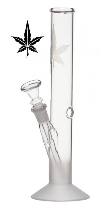 Sand Leaf Glas Bong 26cm NS14