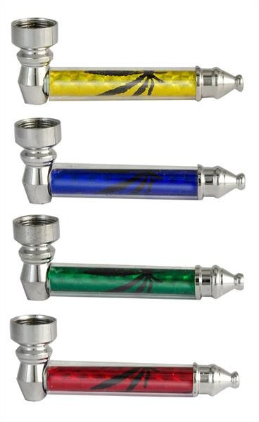 Schraubpfeife Metall 85mm "Weed" mit Sieb