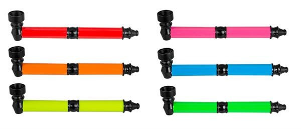 Schraubpfeife Metall 140mm "Colours" mit Sieb