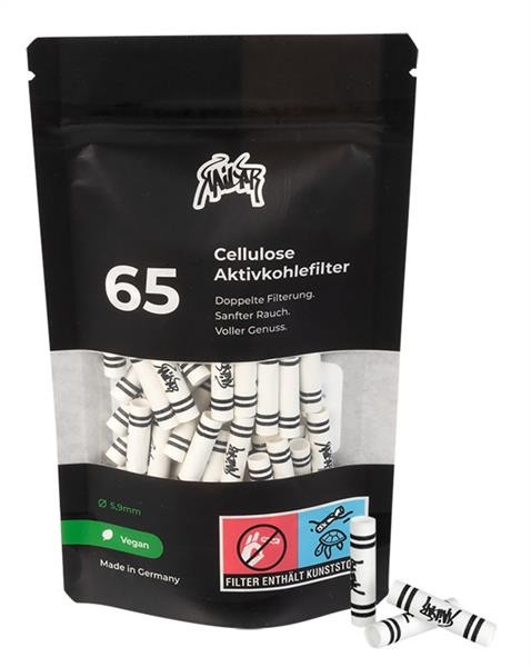 Kailar Cellulose Aktivkohlefilter Slim 5,9mm 65 Stk. weiss